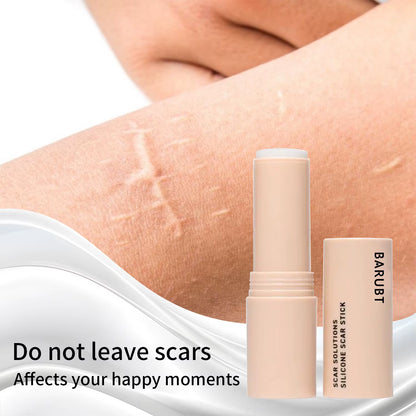 Silicone Scar Stick, Scar and Skin Remodeling, Improves Texture, Soothing, Natural Recovery Formula, Body and Face Scar Stick
